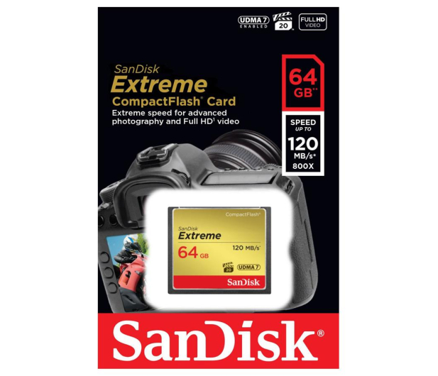 Sandisk 64GB Extreme zapis 85MB/s odczyt 120MB/s - 179829 - zdjęcie 3